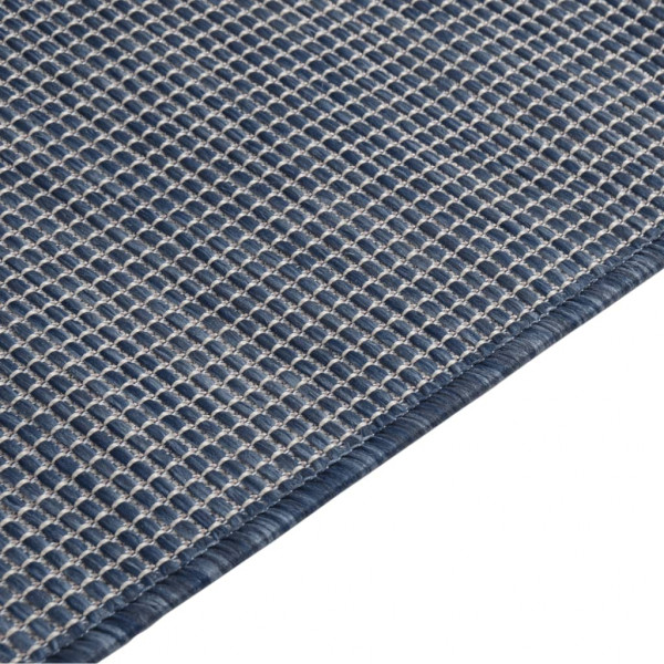 Tapete de tecido plano para exterior 160x230 cm azul M 4