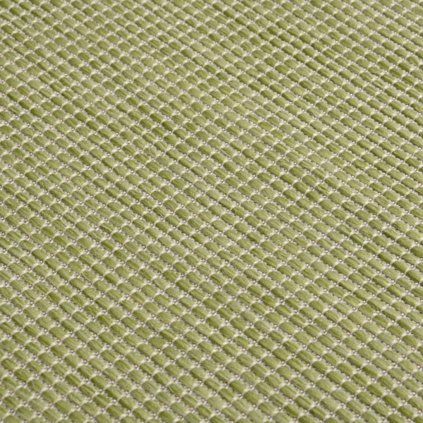 Tapete de tecido plano para exterior 160x230 cm verde M 5