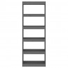 Estantería/divisor de espacios madera pino gris 60x30x167.5 cm 3