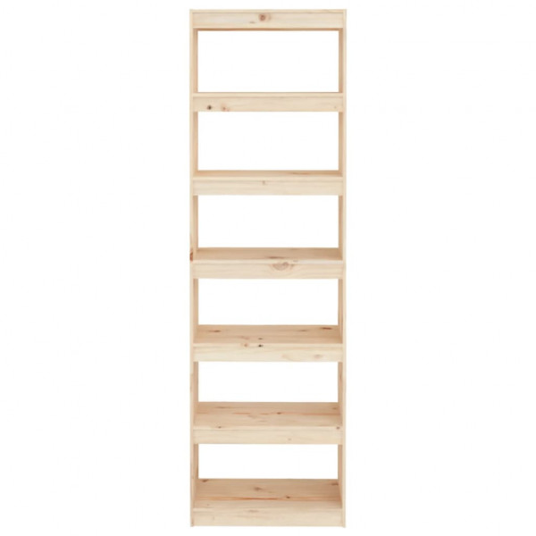 Estantería/divisor de espacios madera de pino 60x30x199.5 cm M 5
