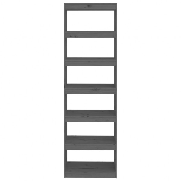 Estante/divisória 60x30x199.5 cm madeira pinho maciça cinzento M 5