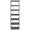 Estantería/divisor de espacios madera pino gris 60x30x199.5 cm 5