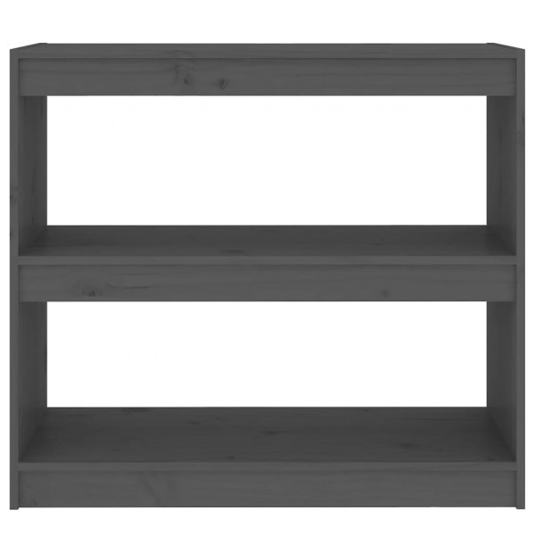 Estantería/divisor de espacios madera pino gris 80x30x71.5 cm M 5