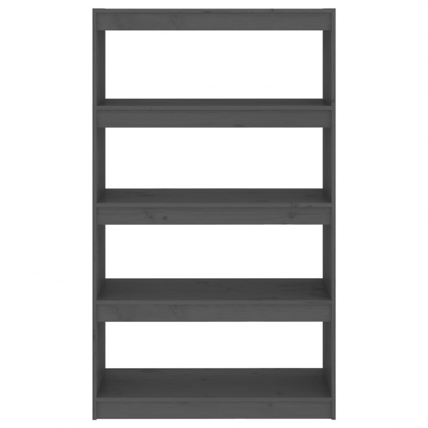 Estantería/divisor de espacios madera pino gris 80x30x135.5 cm M 5