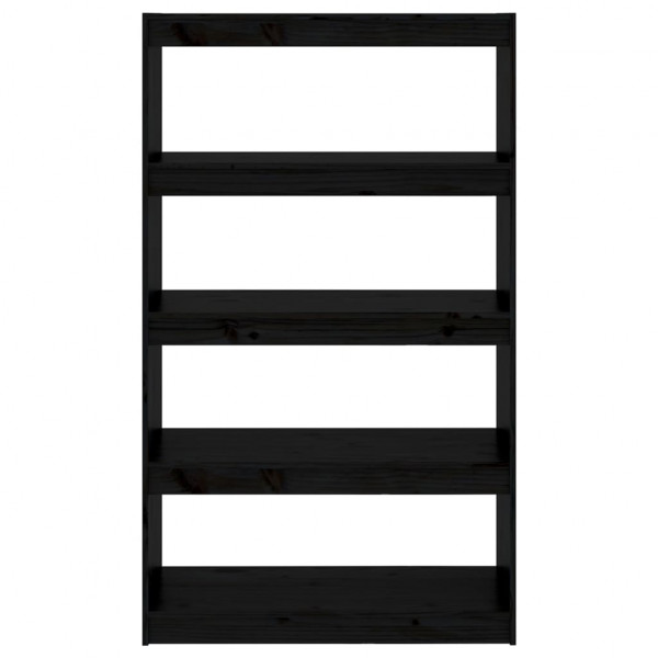 Estante/divisória 80x30x135.5 cm madeira pinho maciça preto M 5