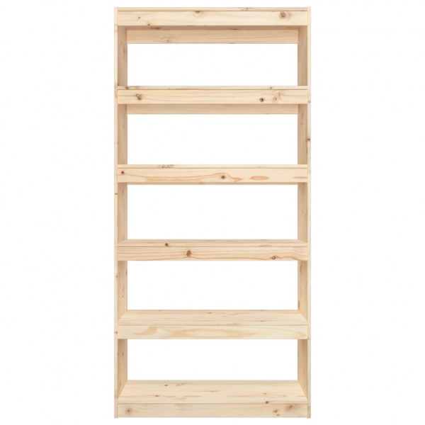 Estantería/divisor de espacios madera de pino 80x30x167.4 cm M 5