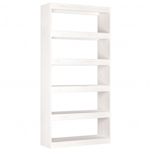 Estantería/divisor de espacios madera pino blanco 80x30x167.4cm H