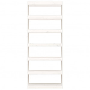 Estante/divisória 80x30x199.5 cm madeira de pinho maciça branco H