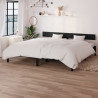 Estructura de cama madera maciza de pino negro 180x200 cm 1
