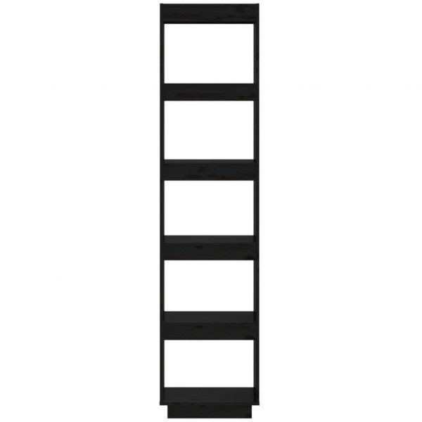 Estante/divisória 40x35x167 cm pinho maciço preto M 5