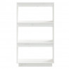 Estante/divisória 60x35x103 cm pinho maciço branco 5