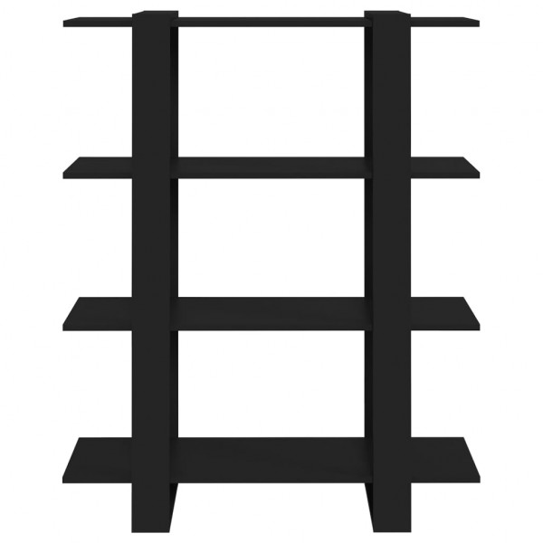 Estantería/divisor de espacios negro 100x30x123.5 cm M 5