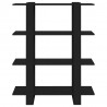 Estantería/divisor de espacios negro 100x30x123.5 cm 5