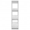 Estantería/divisor de espacios blanco brillante 100x30x123.5 cm 4