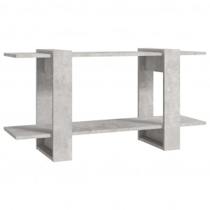 Estantería madera contrachapada gris hormigón 100x30x51 cm H
