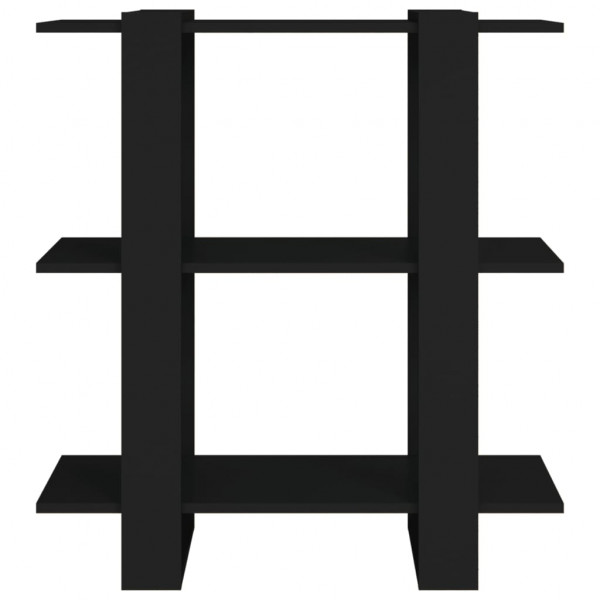Estantería/divisor de espacios negro 80x30x87 cm M 5