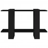 Estantería/divisor de espacios negro 80x30x51 cm 5