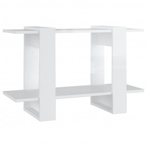 Estantería/divisor de espacios blanco brillante 80x30x51 cm H