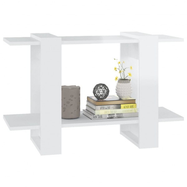 Estante/divisória 80x30x51 cm branco brilhante M 4