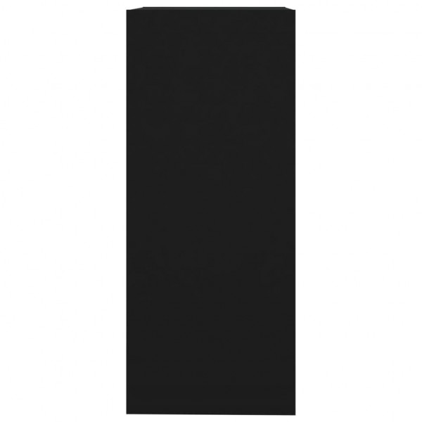 Estantería de libros/divisor de espacios negro 40x30x72 cm M 4