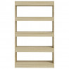 Estantería/divisor madera ingeniería roble Sonoma 80x30x135 cm 5