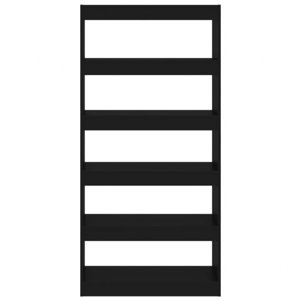 Estante/divisória 80x30x166 cm derivados de madeira preto M 5