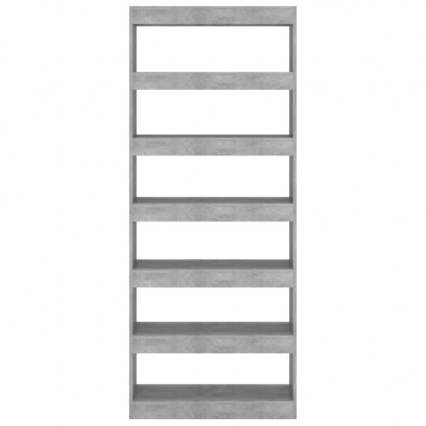 Estante/divisória derivados de madeira cinzento cimento M 5