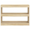 Estantería/divisor de espacios color roble Sonoma 100x30x72 cm 5
