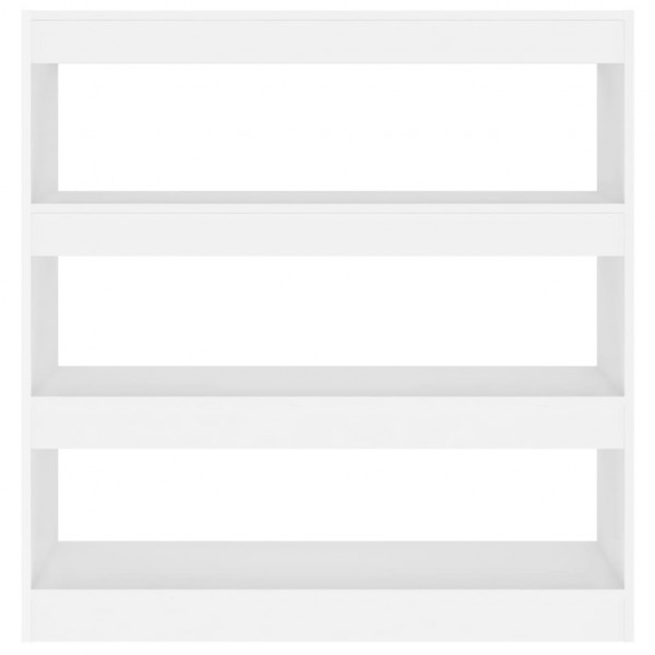 Estantería de libros/divisor de espacios blanco 100x30x103 cm M 5