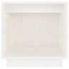 Mesita de noche de madera maciza de pino blanco 40x30x40 cm 4