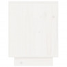 Mesita de noche de madera maciza de pino blanco 40x30x40 cm 5