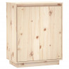 Aparador de madera maciza de pino 60x34x75 cm 2