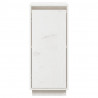Aparador de madera maciza de pino blanco 31.5x34x75 cm 5