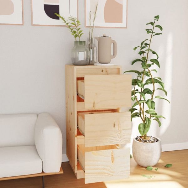 Aparador de madera maciza de pino 32x34x75 cm M 3