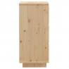 Aparador 2 uds madera maciza de pino 32x34x75 cm 5