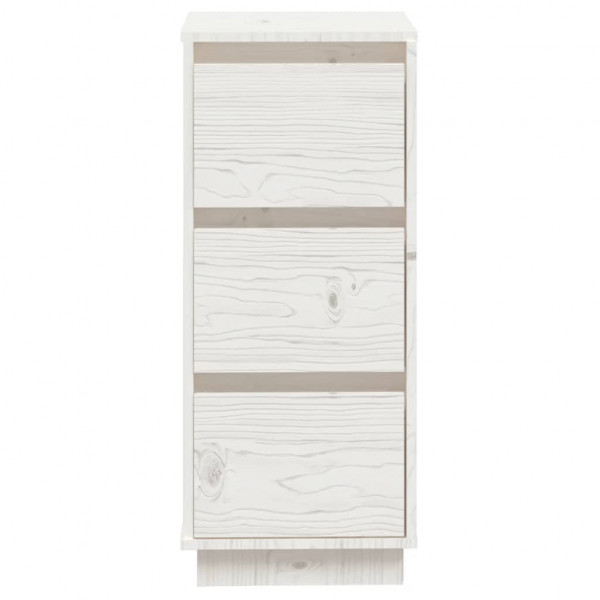 Aparador de madera maciza de pino blanco 32x34x75 cm M 5