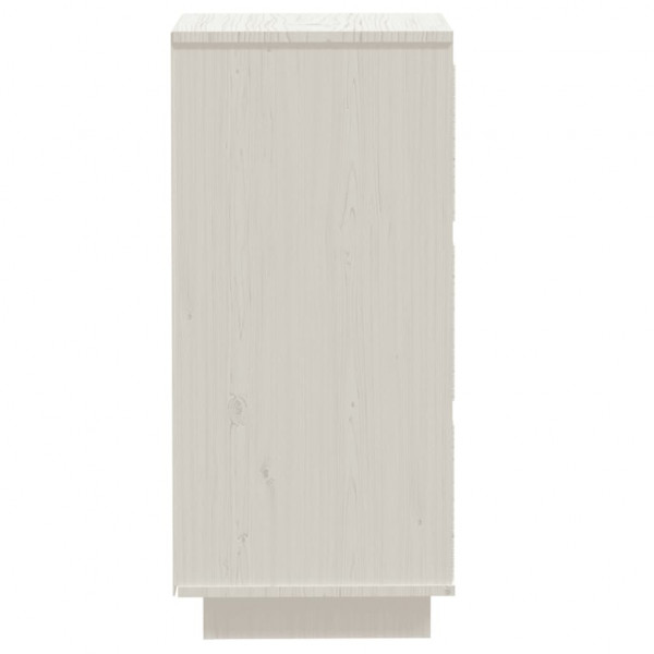 Aparador 2 uds madera maciza de pino blanco 32x34x75 cm M 5