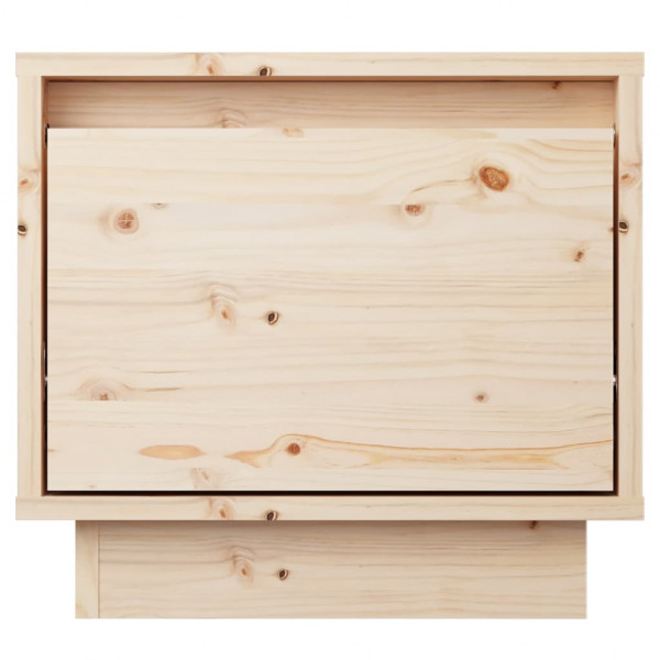 Mesitas de noche 2 uds madera maciza de pino 35x34x32 cm M 5