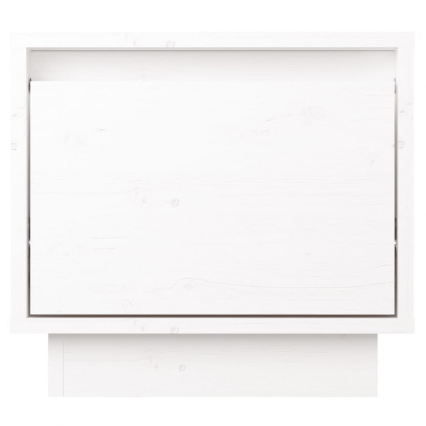 Mesas de cabeceira 2 pcs 35x34x32 cm pinho maciço branco M 5
