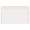 Armário de parede 60x30x35 cm madeira de pinho maciça branco 5