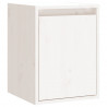 Armario de pared 2 uds madera maciza de pino blanco 30x30x40 cm 5