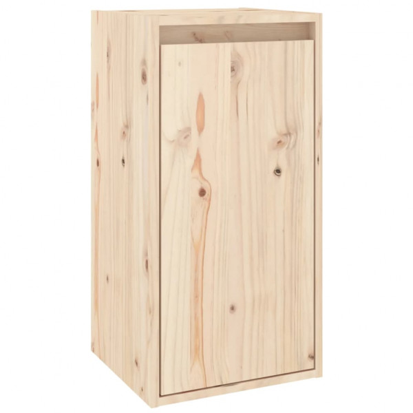 Armario de pared 2 uds madera maciza de pino 30x30x60 cm M 3
