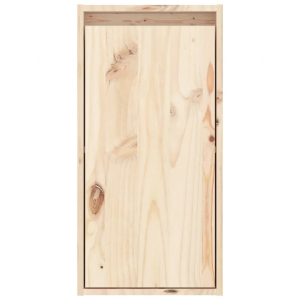 Armario de pared 2 uds madera maciza de pino 30x30x60 cm M 4