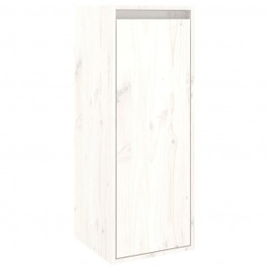 Armario de pared de madera maciza de pino blanco 30x30x80 cm H