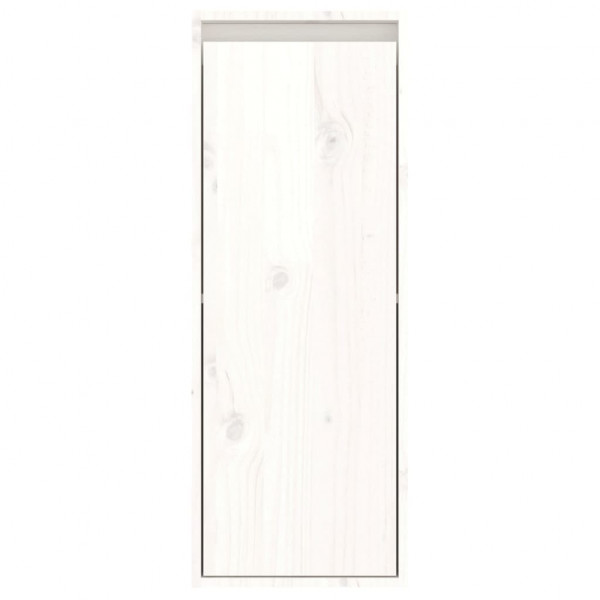 Armario de pared de madera maciza de pino blanco 30x30x80 cm M 5