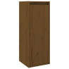 Armario de pared 2 uds madera de pino marrón miel 30x30x80 cm 5