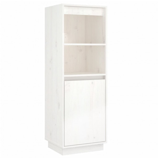 Aparador alto de madera maciza de pino banco 37x34x110 cm M 2