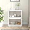 Aparador de madera maciza de pino blanco 60x34x75 cm 3