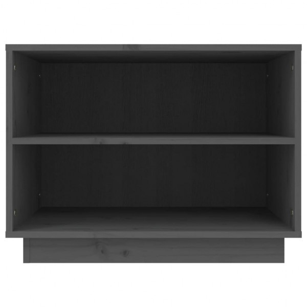 Armario zapatero de madera maciza de pino gris 60x34x45 cm M 5