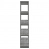 Estante/divisória 100x30x160 cm cor sonoma cinza 4